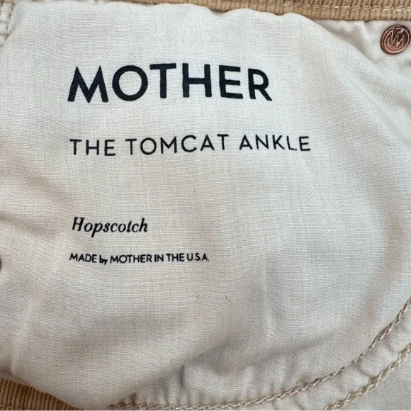 Mother the Tomcat ankle cords brown Straight-Leg Pants size 28 with inseam 26” - Picture 10 of 12